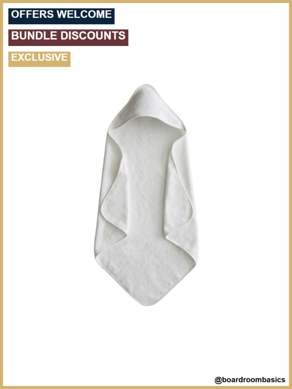 Organic Cotton Hooded Baby Towel for Bath Time
